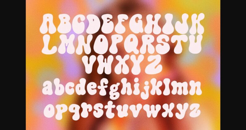 Psychedelic Bubble Two Font Poster 8