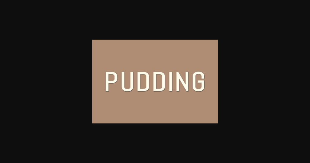 Pudding Font Poster 3