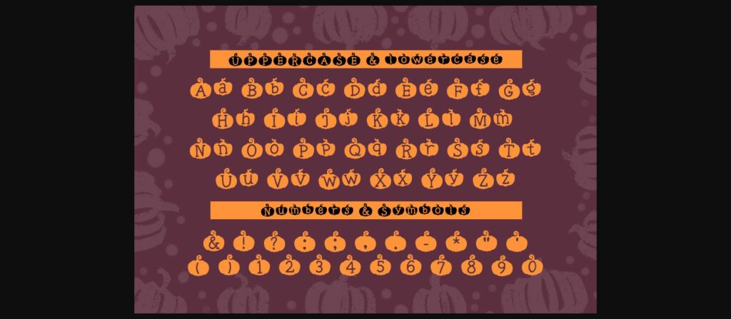 Pumpkin Boo Font Poster 4