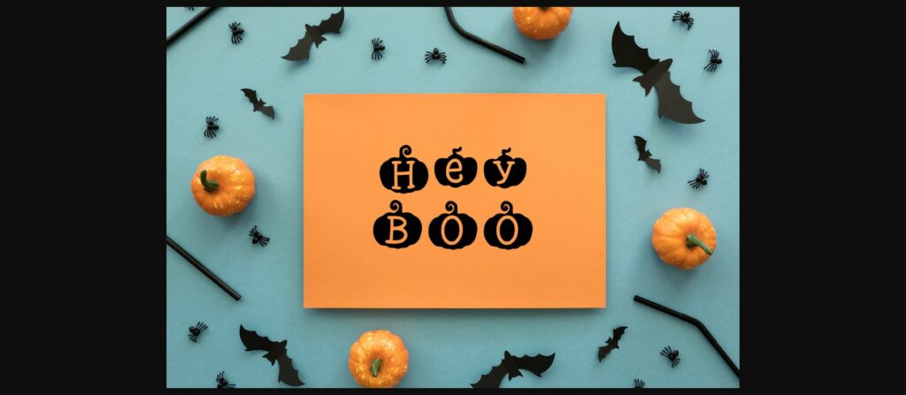 Pumpkin Boo Font Poster 6