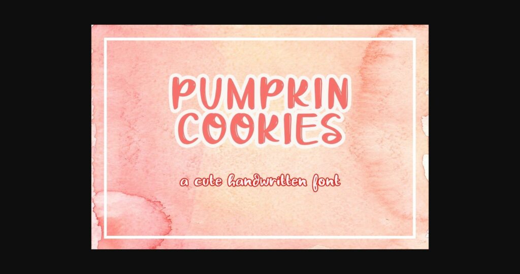 Pumpkin Cookies Font Poster 3