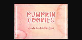 Pumpkin Cookies Font Poster 1