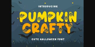 Pumpkin Crafty Font Poster 1