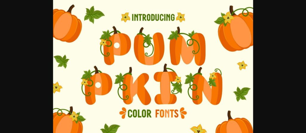 Pumpkin Font Font Poster 3