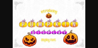 Pumpkin Font Poster 1