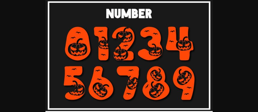 Pumpkin Ghost Font Poster 5