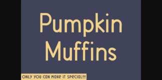 Pumpkin Muffins Font Poster 1