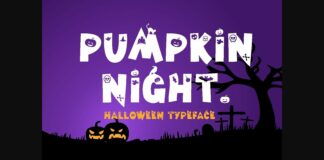 Pumpkin Night Font Poster 1