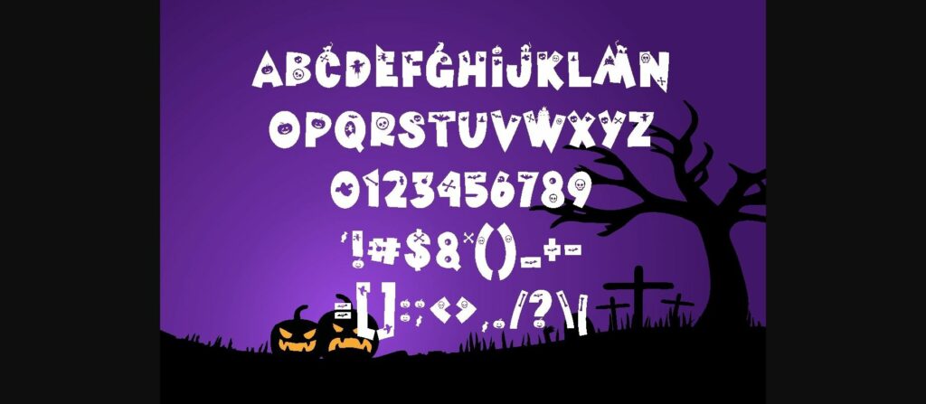 Pumpkin Night Font Poster 5