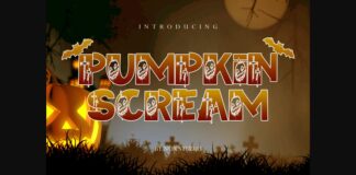 Pumpkin Scream Font Poster 1