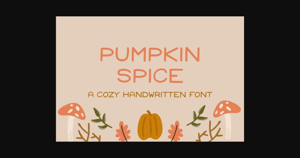 Pumpkin Spice Font Poster 1