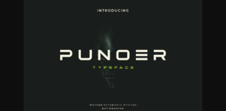 Punoer Font Poster 1