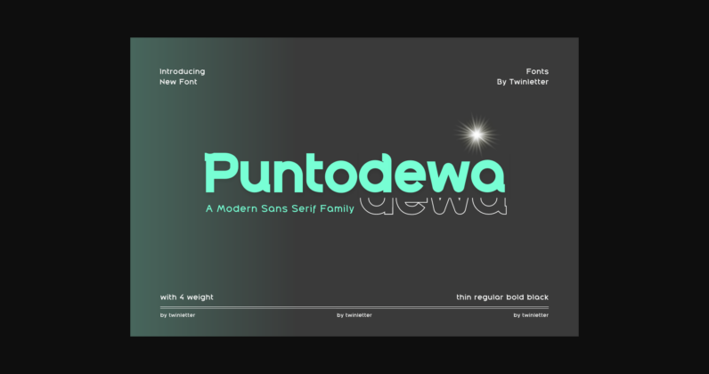 Puntodewa Font Poster 3