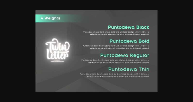 Puntodewa Font Poster 5