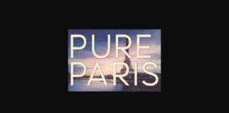 Pure Paris Font Poster 1