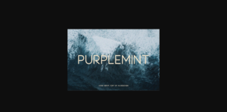 Purplemint Font Poster 1