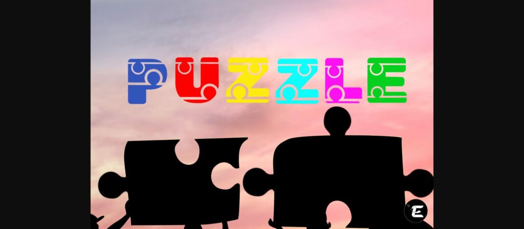 Puzzle Font Poster 3