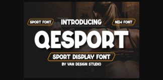 Qesport Font Poster 1