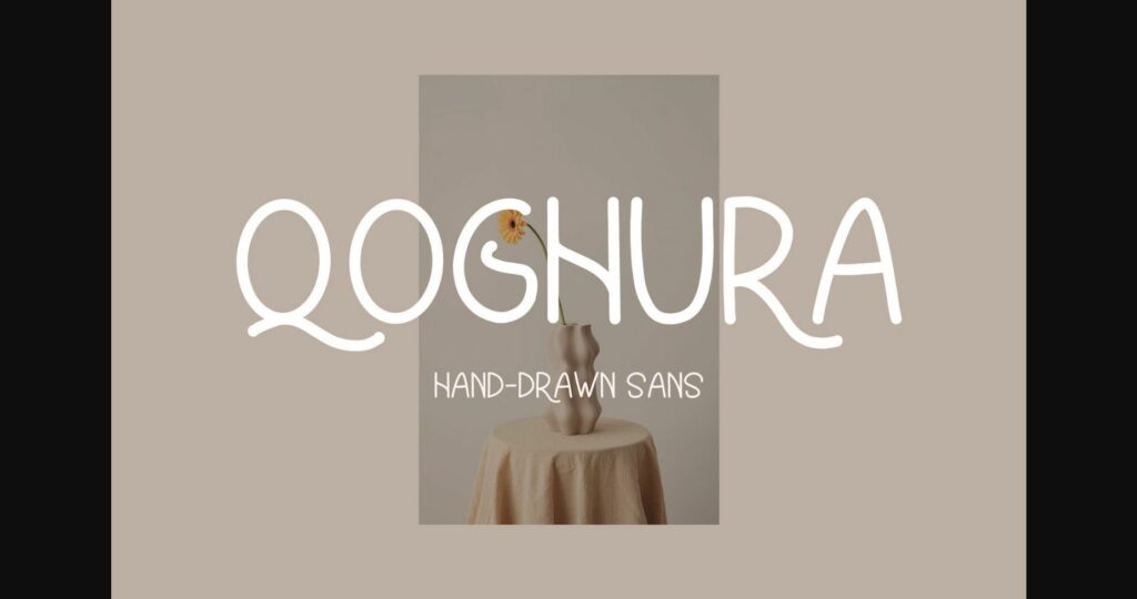 Qoghura Font Poster 3