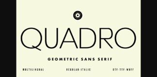 Quadro Font Poster 1