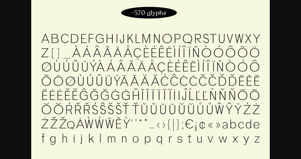 Quadro Font Poster 11