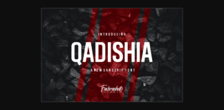 Qadishia Font Poster 1