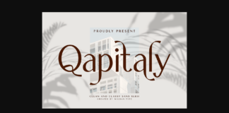 Qapitaly Font Poster 1