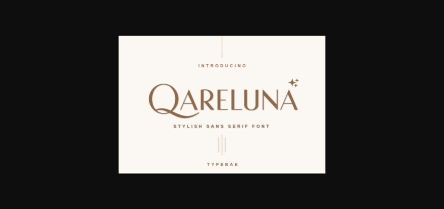 Qareluna Font Poster 3