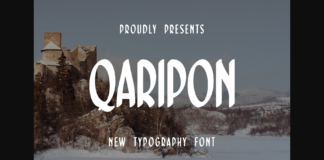 Qaripon Font Poster 1