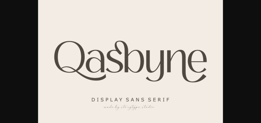 Qasbyne Font Poster 3