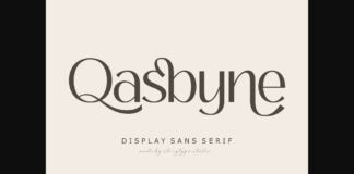 Qasbyne Font Poster 1