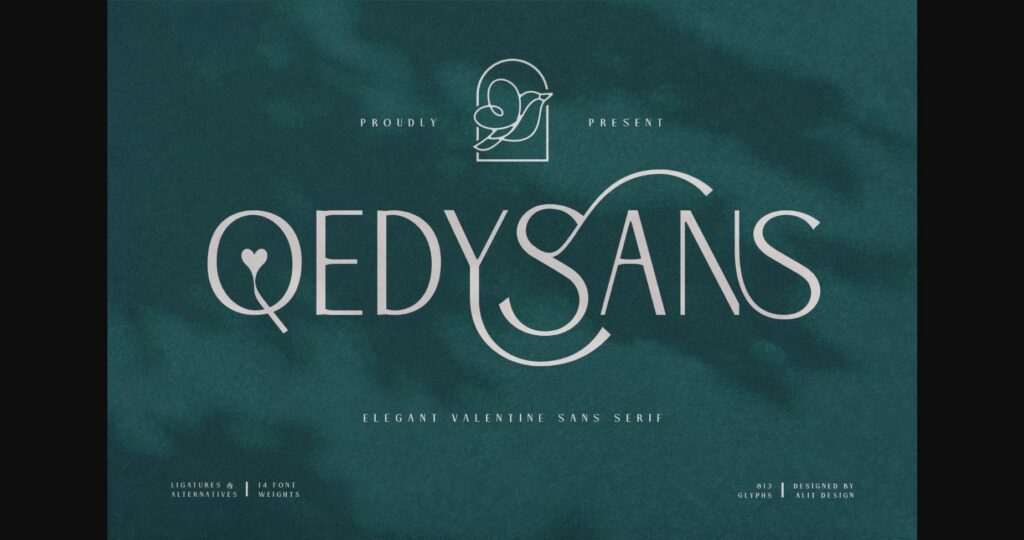 Qedysans Font Poster 1