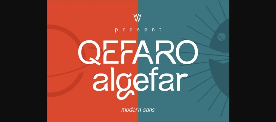 Qefaro Algefar Font Poster 3