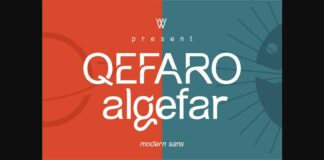 Qefaro Algefar Font Poster 1