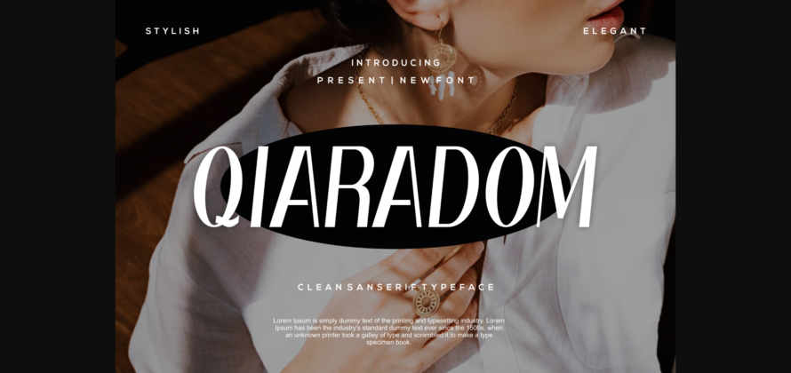 Qiaradom Font Poster 3