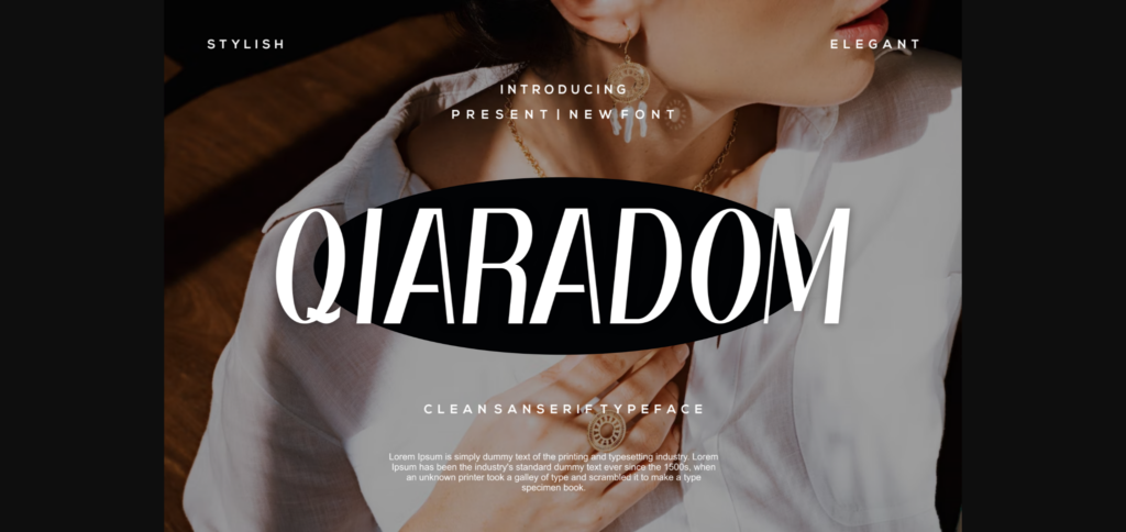 Qiaradom Font Poster 1