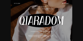 Qiaradom Font Poster 1