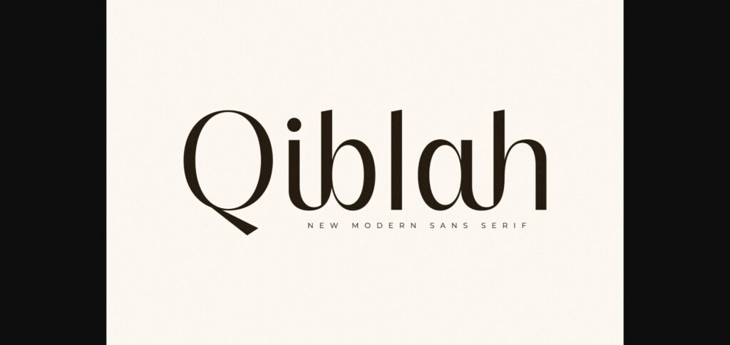 Qiblah Font Poster 3