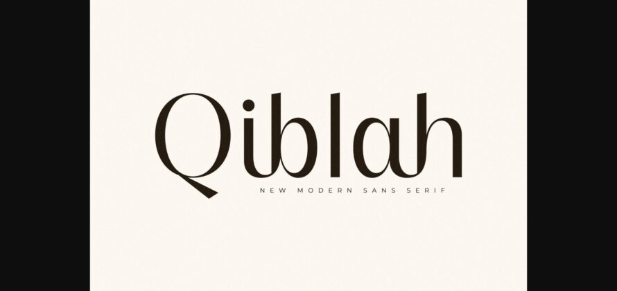 Qiblah Font Poster 3