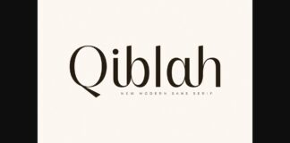 Qiblah Font Poster 1