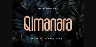 Qimanara Font Poster 1