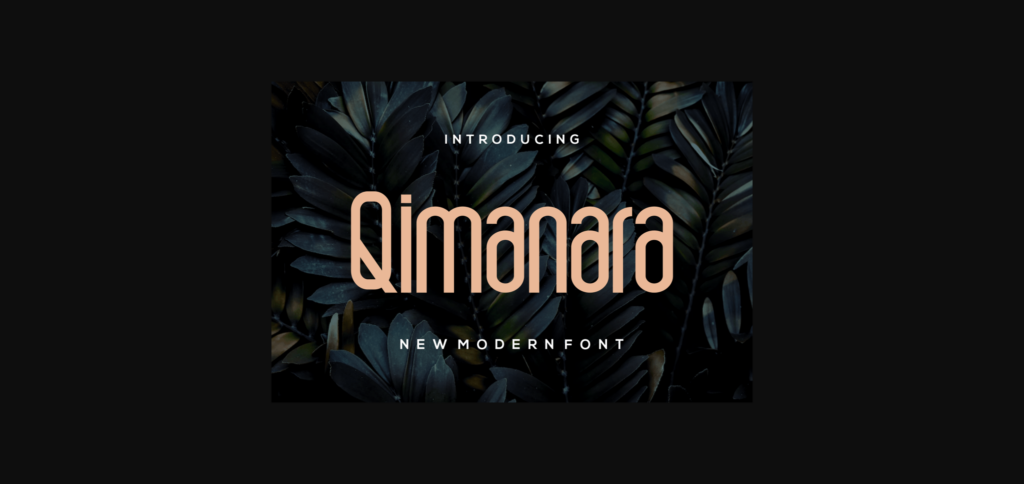 Qimanara Font Poster 2