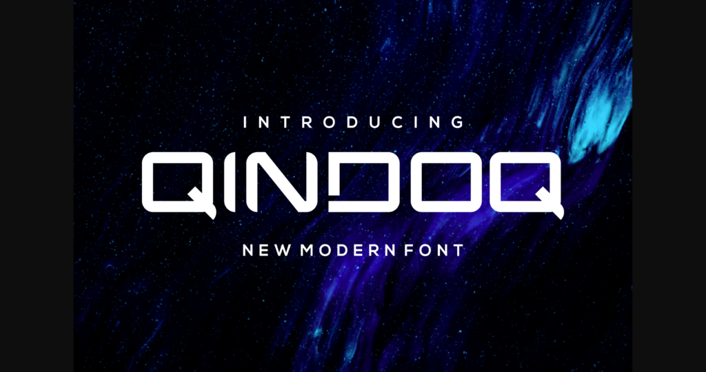 Qindo Font Poster 3