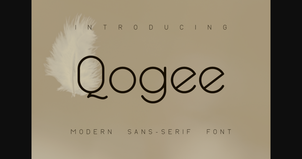 Qogee Font Poster 1