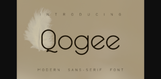 Qogee Font Poster 1