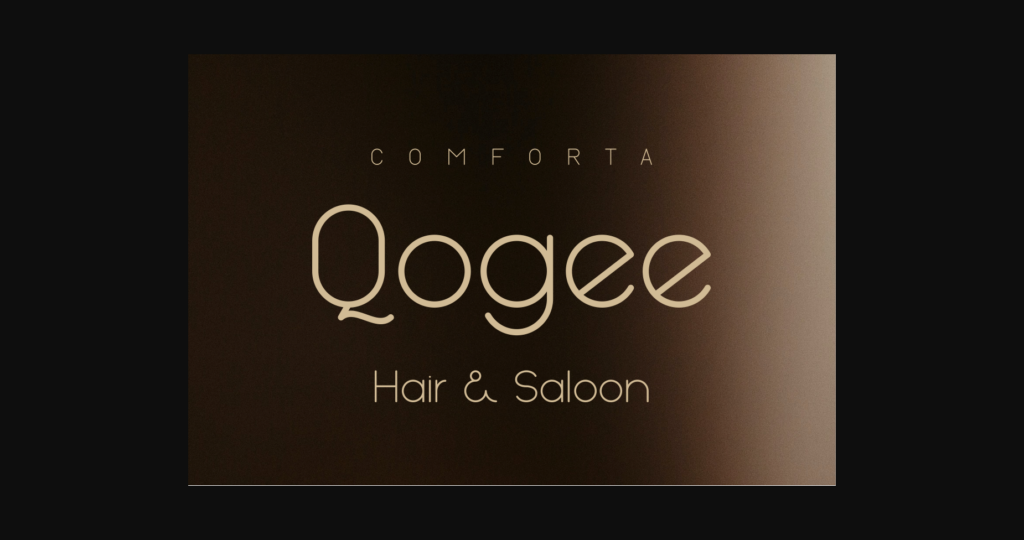 Qogee Font Poster 5