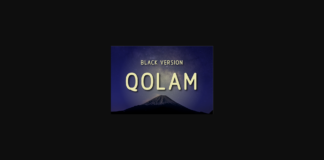 Qolam Black Font Poster 1