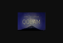 Qolam Extra Light Font Poster 1