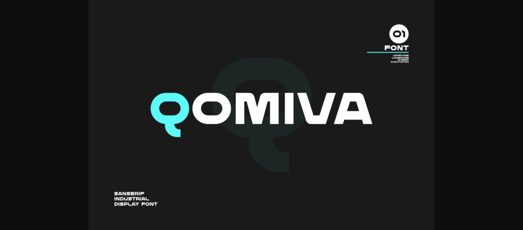 Qomiva Font Poster 3