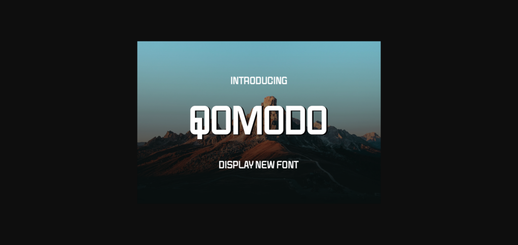 Qomodo Font Poster 3